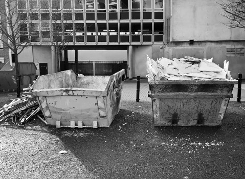 Efficient house clearance workers clearing a living room in Islington