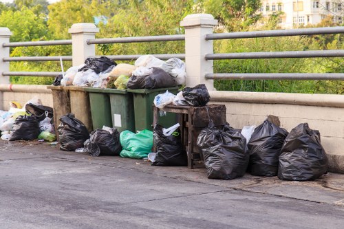 Islington workers handling residential waste removal