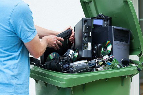Recycled garden waste being composted