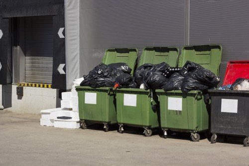 Customer using Islington skip hire service